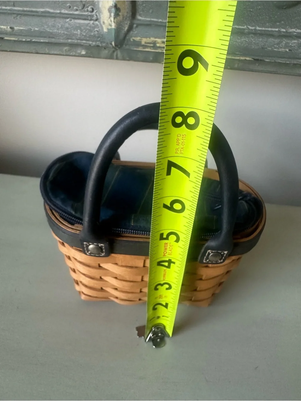 Vintage Longaberger collector club renewal mini purse basket liner and protector